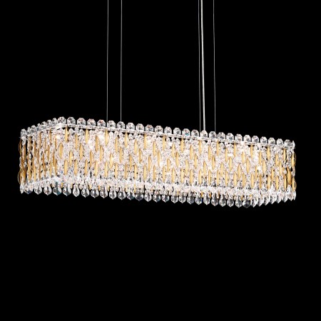 Sarella 13 Light Pendant in Heirloom Gold with Crystal Crystals From Swarovski