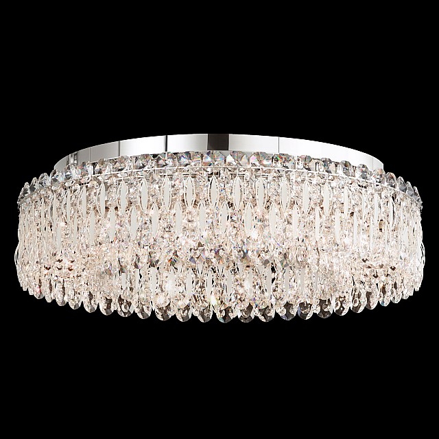 Sarella Close to Ceiling in White with Crystals From Swarovski