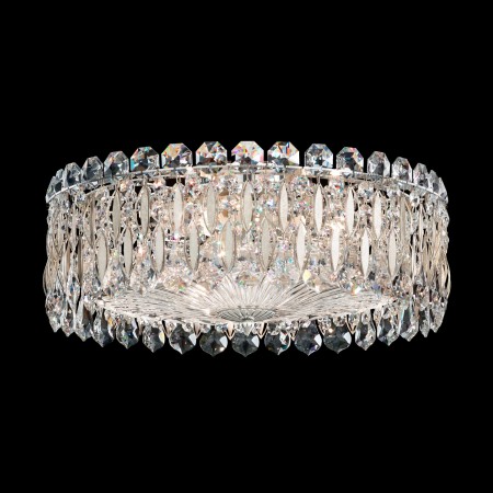 Sarella Close to Ceiling in Antique Silver with Crystal Crystals From Swarovski