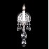 Sterling 1 Light Wall Sconce in Silver with Clear Heritage Crystal