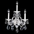 Sterling 3 Light Wall Sconce in Silver with Clear Crystals From Swarovski