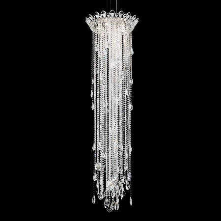 Trilliane Strands 5 Light Pendant in Stainless Steel with Clear Spectra Crystal