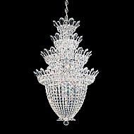 Trilliane 24 Light Chandelier in Silver with Clear Spectra Crystal