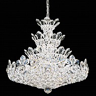 Trilliane 24 Light Chandelier in Silver with Clear Spectra Crystal