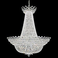 Trilliane 76 Light Chandelier in Silver with Clear Spectra Crystal