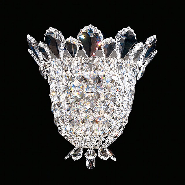 Trilliane 3 Light Wall Sconce in Silver with Clear Spectra Crystal