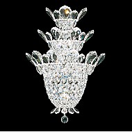 Trilliane 4 Light Wall Sconce in Silver with Clear Spectra Crystal