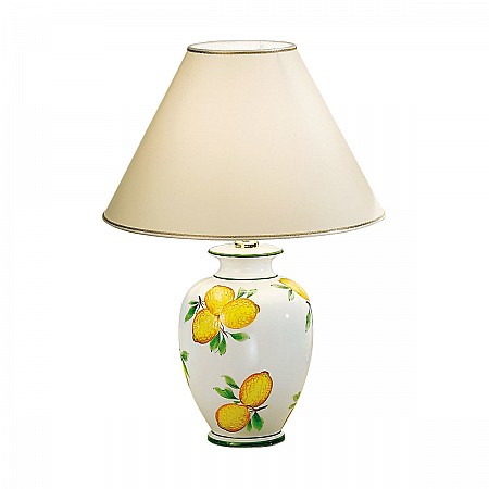 Table Lamp GIARDINO, 57 Ceramic, decor GIARDINO LEMONE, hand-painted