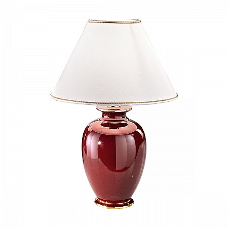 Table Lamp GIARDINO, 57 Ceramic, decor GIARDINO BORDEAUX