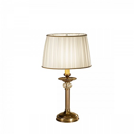 Table Lamp ASCOT, 46 Antique brass, shade Ponge