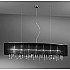 Pendant Lamp PARALUME, 140 SPECTRA Clear, chrome, shade black
