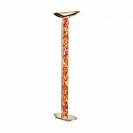 Floor Lamp DELPHI Decor AQUA RED, 24-carat gold, gold-plated, hand-painted