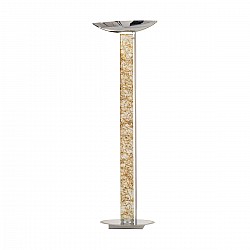 Floor Lamp DELPHI Decor MEDICI SILVER, Chrome, silver-plated, hand-painted