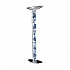 Floor Lamp DELPHI Decor PRIMAVERA SILVER, chrome, silver-plated, hand-painted