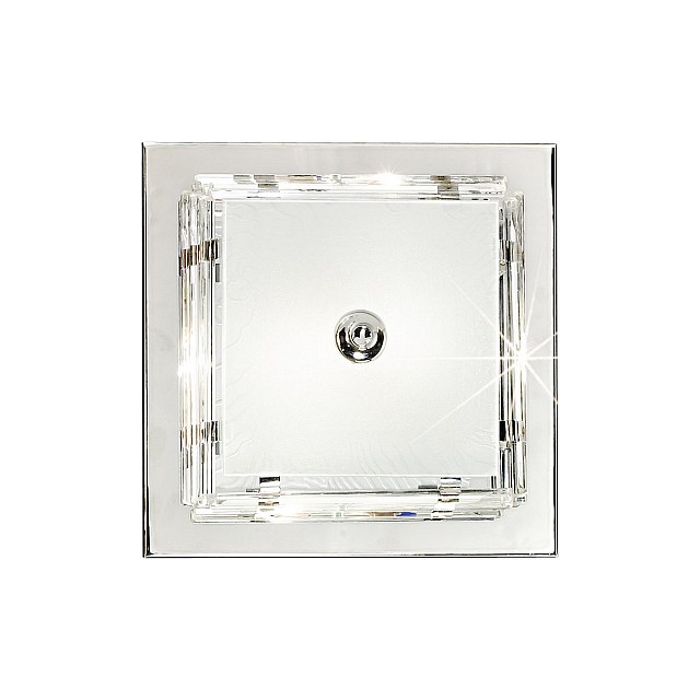 Ceiling Lamp ONTARIO, 31 Crystal glass, chrome