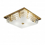Ceiling Lamp ONTARIO, 39 Crystal glass, 24-carat gold