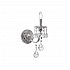Wall Lamp PISANI CRYSTAL Chrome, Spectra, (shade optional)