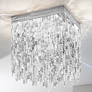 Ceiling Lamp PRISMA, 40 Chrome, PURE KOLARZ clear