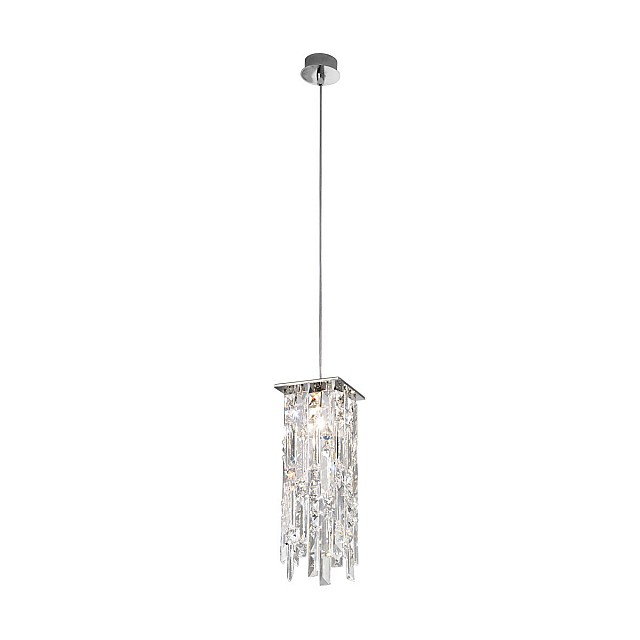 Pendant Lamp PRISMA, 12 Chrome, PURE KOLARZ clear