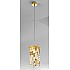 Pendant Lamp PRISMA, 12 24-carat gold, PURE KOLARZ golden night