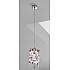 Pendant Lamp PRISMA, 12 Chrome, PURE KOLARZ clear/purple