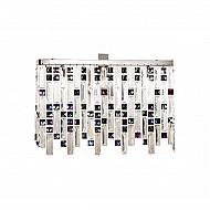 Wall Lamp PRISMA Chrome, PURE KOLARZ clear/purple