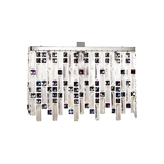Wall Lamp PRISMA Chrome, PURE KOLARZ clear/purple