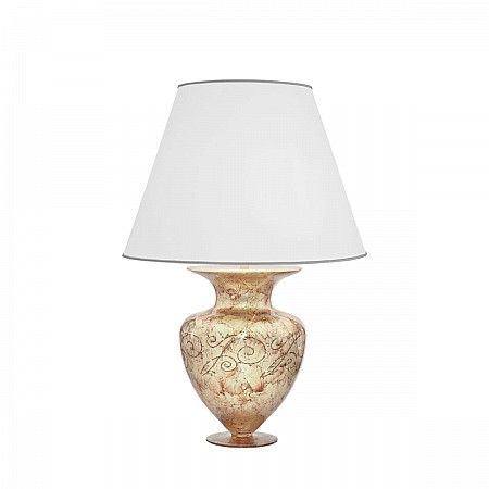 Table Lamp ANFORA, 65 Table Lamp MEDICI, silver-plated, hand-painted