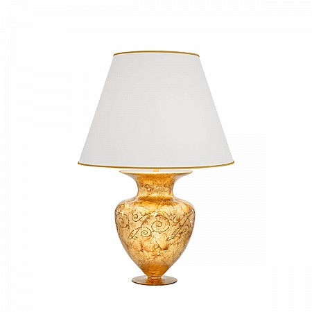 Table Lamp ANFORA,65 Decor MEDICI, gold-plated, hand-painted
