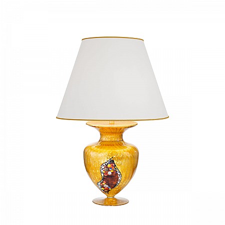 Table Lamp ANFORA, 65 Decor KISS GOld, gold-plated, hand-painted