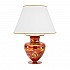 Table Lamp ANFORA, 90 Decor AQUA RED, gold-plated, hand-painted