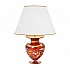 Table Lamp ANFORA, 65 Decor AQUA RED, gold-plated, hand-painted