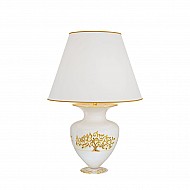 Table Lamp ANFORA, 65 Decor ALBERO GOLD, gold-plated, hand-painted