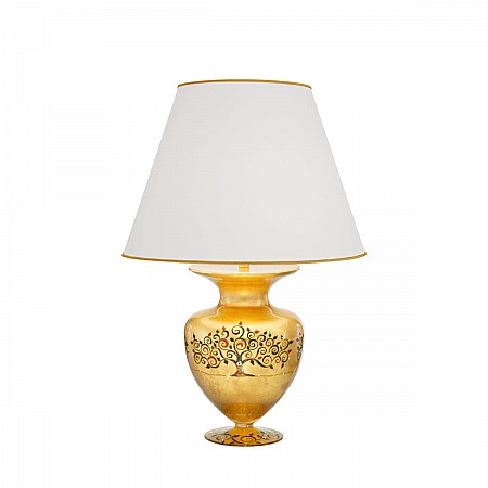 Table Lamp ANFORA, 65 Decor ALBERO MULTI, gold-plated, hand-painted