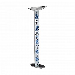 Floor Lamp DELPHI LED Decor PRIMAVERA SILVER, chrome, silver-plated, hand-painted