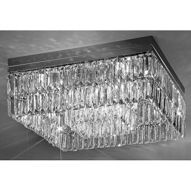 Ceiling Lamp PRISMA, 55 Chrome, Spectra