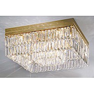 Ceiling Lamp PRISMA, 40 24-carat gold, Spectra