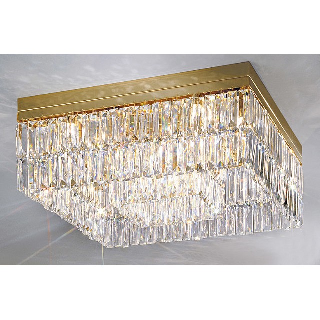 Ceiling Lamp PRISMA, 40 24-carat gold, Spectra