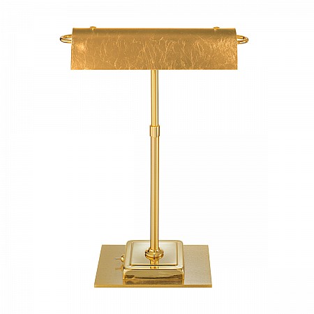 Table Lamp BANKERS Decor GOLD LEAF, gold-plated, hand-painted