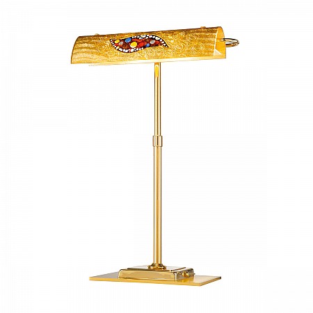 Table Lamp BANKERS Decor KISS GOLD, 24-carat gold, gold-plated, hand-painted