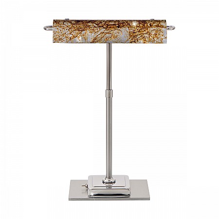Table Lamp BANKERS Decor MEDICI SILVER, chrome, silver-plated, hand-painted