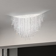 Ceiling Lamp FONTE DI LUCE, 120 White, OPTIC KOLARZ clear