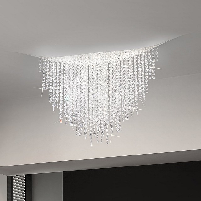 Ceiling Lamp FONTE DI LUCE, 120 White, OPTIC KOLARZ clear