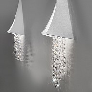 Wall Lamp FONTE DI LUCE White, OPTIC KOLARZ clear