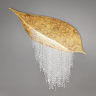 Ceiling Lamp FONTE DI LUCE, 120 GOLD LEAF, OPTIC KOLARZ clear